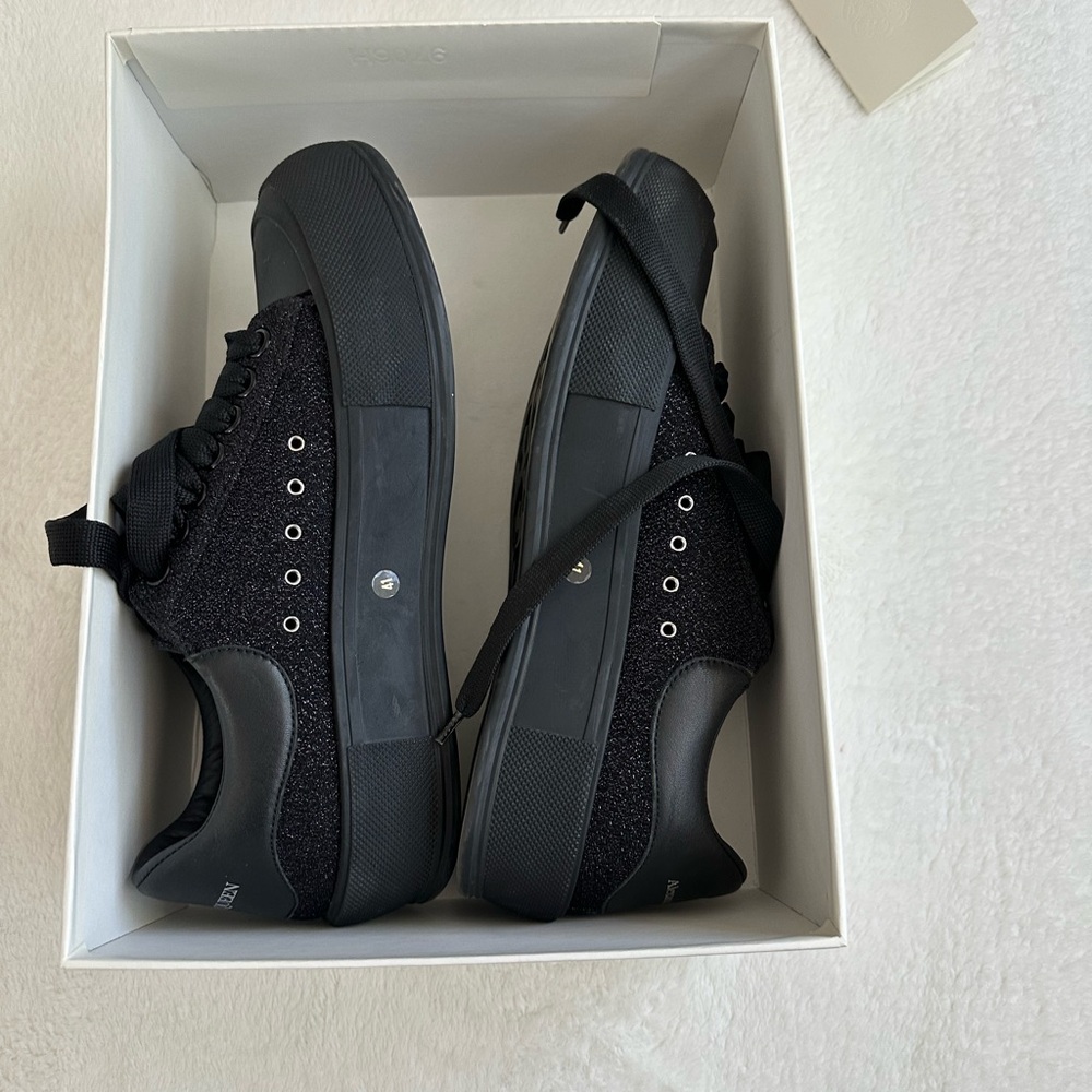 Alexander McQueen Black Glitter Sneakers | Size 41 (Women’s 10–11 / Men’s 8) |